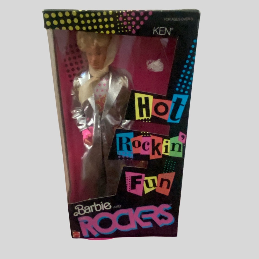 Vintage Mattel Barbie and The Rockers Ken Doll - dated 1986